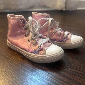 Converse Kids' Pink and Purple High-Top Sneakers